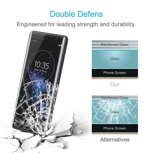 Sony Xperia XZ2 Compact 0.3mm 9H Surface Hardness 3D Explosion-proof Tempered Glass Screen Film
