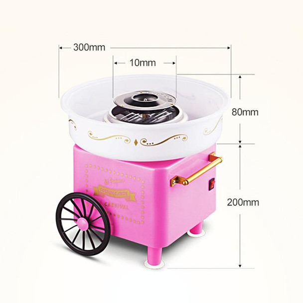 Retro Trolley Mini Cotton Candy Machine, Specification:Australian Regulations 220 V(Red)