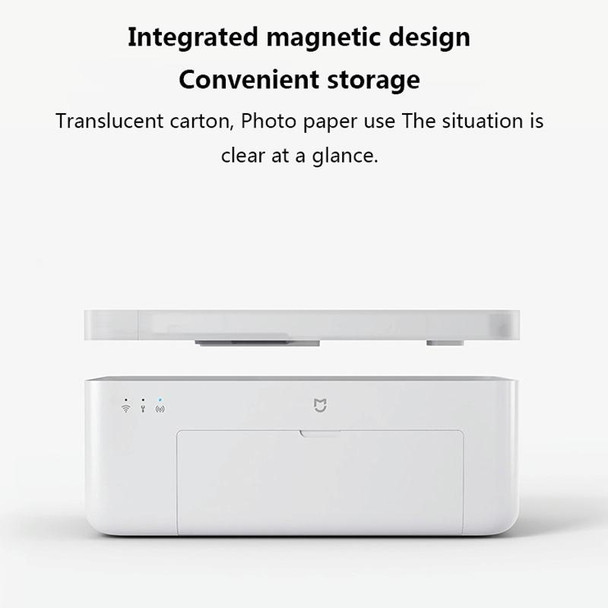 Original Xiaomi Mijia 1S Mini Automatic Pocket Photo Printer, US Plug(White)