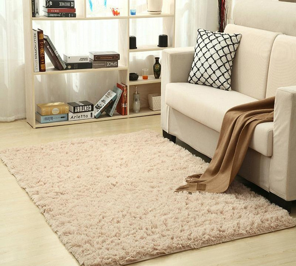Shaggy Carpet for Living Room Home Warm Plush Floor Rugs fluffy Mats Kids Room Faux Fur Area Rug, Size:160x200cm(Beige)