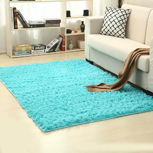 Shaggy Carpet for Living Room Home Warm Plush Floor Rugs fluffy Mats Kids Room Faux Fur Area Rug, Size:160x200cm(Blue)