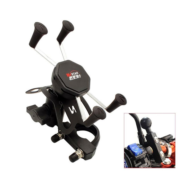 N-STAR N002 Motorcycle Bicycle Mobile Phone Bracket Riding Equipment(Large Long Ball Head)