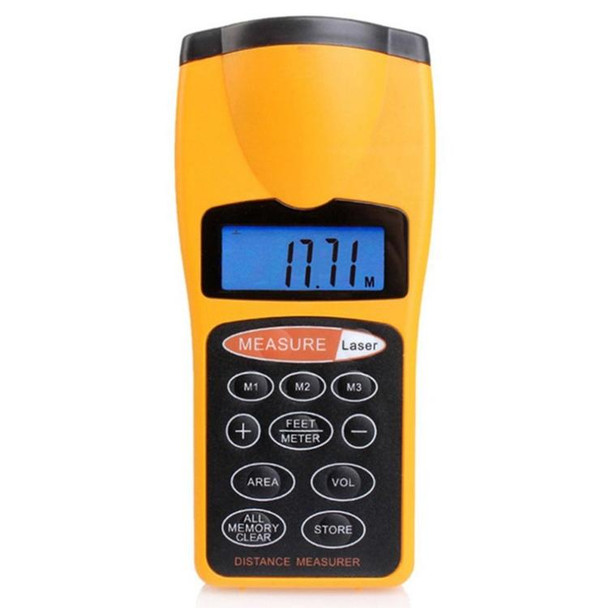1.8 inch LCD Ultrasonic Distance Measurer With Red Laser Point, CP-3007 (1.5-60 feet)