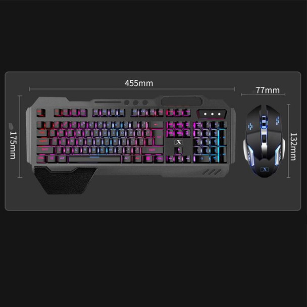 K680 RGB Rechargeable Gaming Wireless Keyboard and Mouse Set(White)