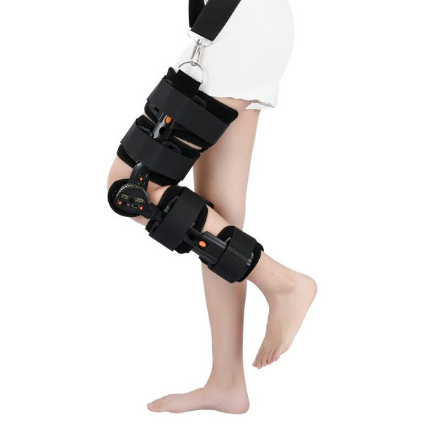 12-Hole Length Adjustable Adult Knee Bracket Leg Fixed Bracket ,Style: Hook And Loop Fastener, Specification: No strap