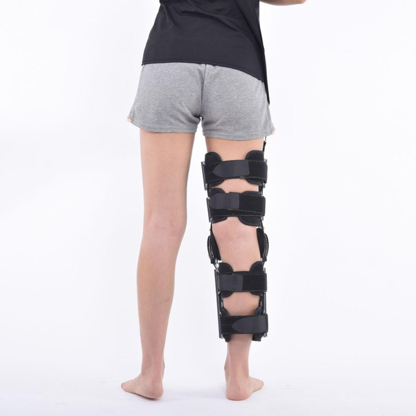 12-Hole Length Adjustable Adult Knee Bracket Leg Fixed Bracket ,Style: Hook And Loop Fastener, Specification: No strap