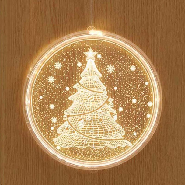 Christmas Decoration Light LED Holiday 3D Hanging Lamp, Power:Battery(Christmas Tree)