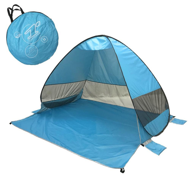 Automatic Instant Pop Up Tent Potable Beach Tent,Size:, Color: Light Blue