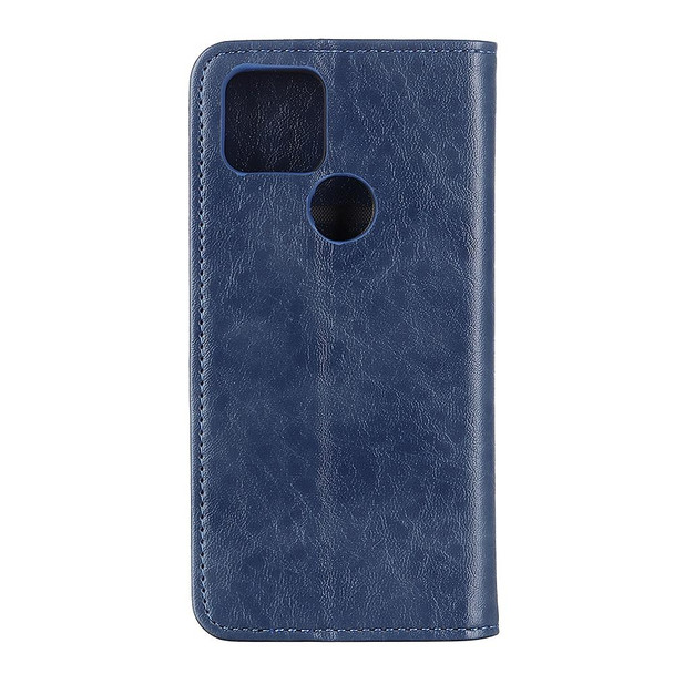 For ZTE Blade V 2020 Vita Magnetic Crazy Horse Texture Horizontal Flip Leather Case with Holder & Card Slots & Wallet(Blue)