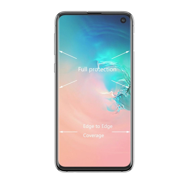 25 PCS Edge Glue 3D Curved Edge Full Screen Tempered Glass Film for Galaxy S10+ (Transparent)