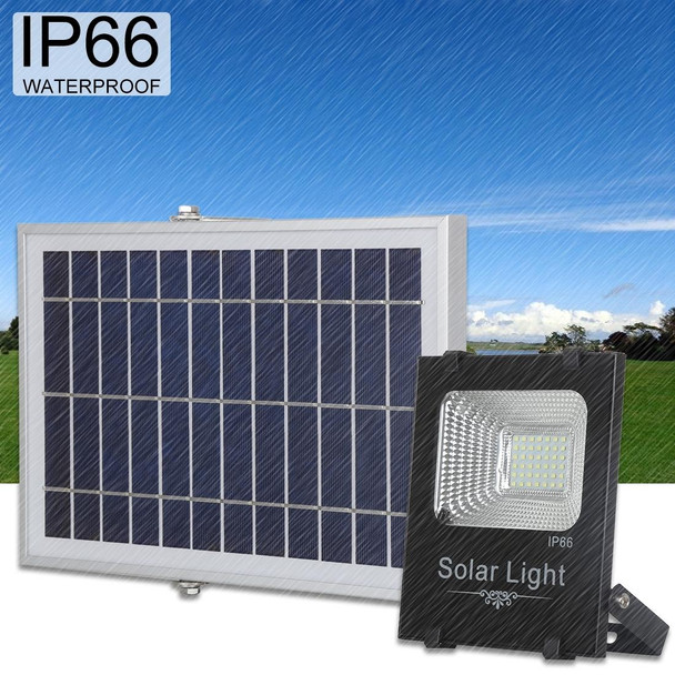 150W 176 LEDs SMD 2835 IP66 Waterproof Ultra-thin Solar Powered Timing LED Flood Light  with 6V / 0.83A Solar Panel & Remote Control(White Light)