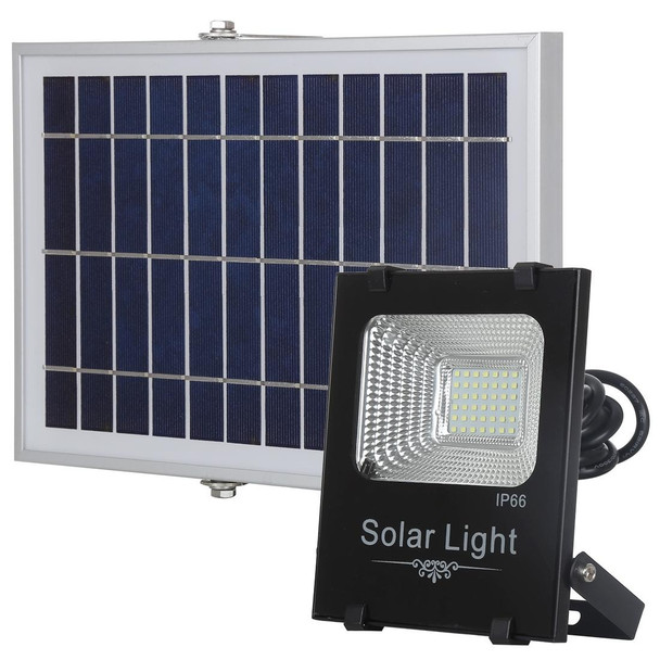 150W 176 LEDs SMD 2835 IP66 Waterproof Ultra-thin Solar Powered Timing LED Flood Light  with 6V / 0.83A Solar Panel & Remote Control(White Light)