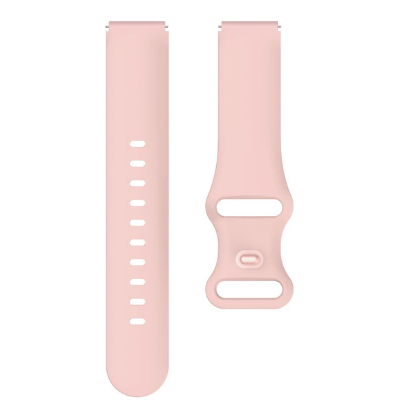 For Xiaomi Mi Watch 18mm Butterfly Buckle Silicone Watch Band(Pink)