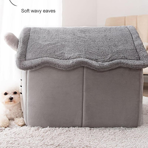 House Type Universal Removable and Washable Pet Dog Cat Bed Pet Supplies, Size:S(Carrot Rabbit)