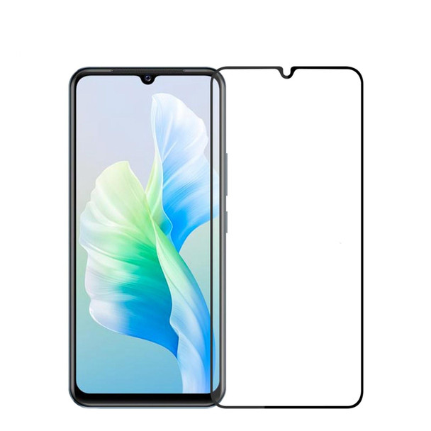 For vivo V25 PINWUYO 9H 2.5D Full Screen Tempered Glass Film(Black)