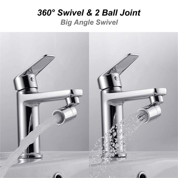 Dual-Function Faucet Spout Bubbler Splash-Proof Two-Function Kitchen Copper Filter, interface:External