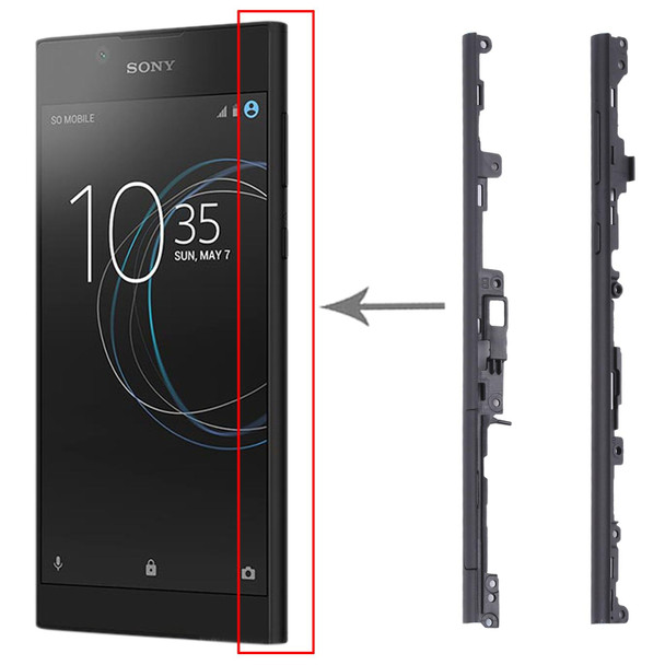 1 Pair Side Part Sidebar - Sony Xperia L1(Black)