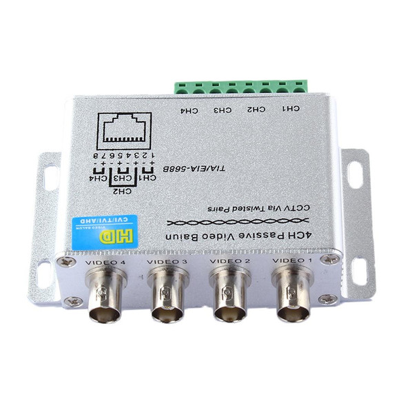 HD204A HD-CVI/TVI/AHD CCTV 4CH Passive Video Balun