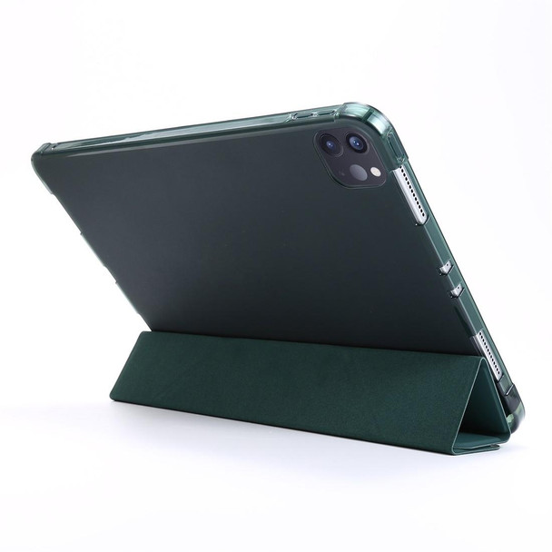 For iPad Pro 11 (2020/2018) / Air 2020 10.9 Multi-folding Horizontal Flip PU Leatherette + Shockproof TPU Tablet Case with Holder & Pen Slot(Purple)