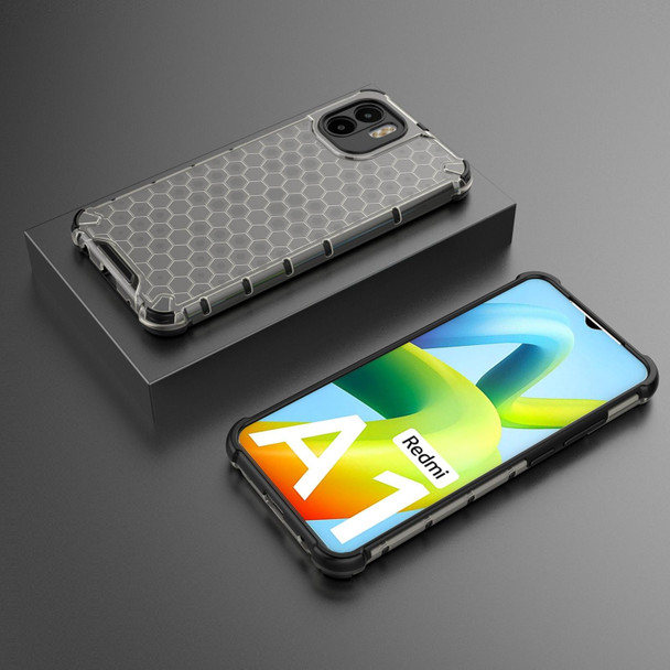 For Xiaomi Redmi A1 Shockproof Honeycomb PC + TPU Phone Case(Black)