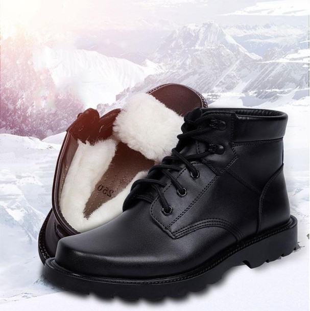 613 Winter Hiking Shoes Outdoor Warm Non-slip Wool Boots, Size: 45(Wool Type)