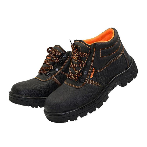 215 Microfiber Leatherette Anti-puncture Wear-resistant Work Shoes Smash-proof Oil-resistant Safety Shoes, Spec: High-top (39)