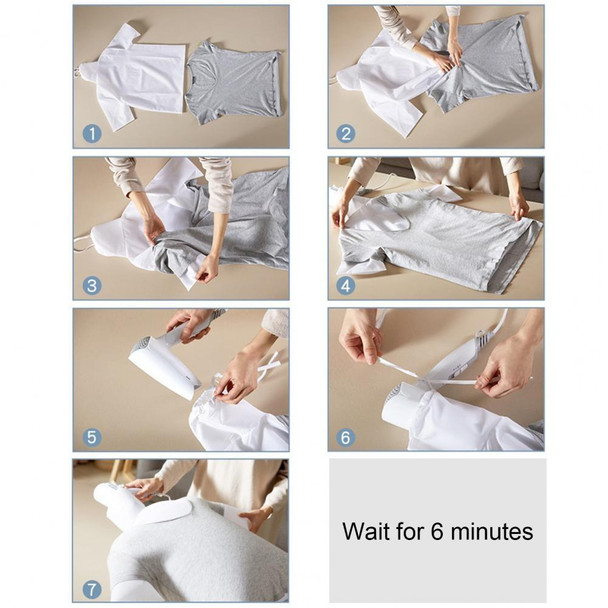 2 PCS Traveling Portable Clothes Dryer Bag Fast Drying Folding Bag,Spec: Long Sleeves