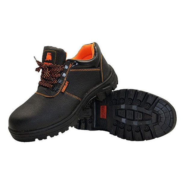 215 Microfiber Leatherette Anti-puncture Wear-resistant Work Shoes Smash-proof Oil-resistant Safety Shoes, Spec: Low-top (44)
