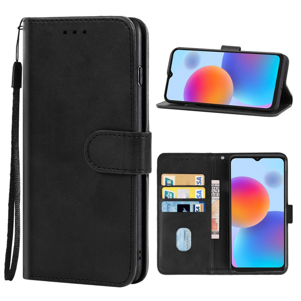 For ZTE Blade A52 2022 Leather Phone Case(Black)