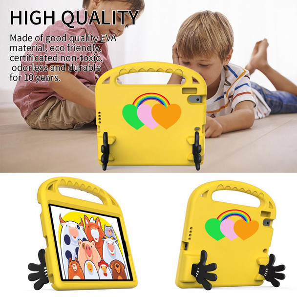 For Lenovo Tab B10 10.1 2020 Love Small Palm Holder EVA Tablet Case(Yellow)