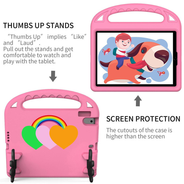 For Lenovo Tab M10 HD TB-X505F/N 10.1 inch Love Small Palm Holder EVA Tablet Case(Pink)