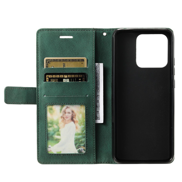 For Xiaomi Redmi 10A Skin Feel Splicing Leather Phone Case(Green)