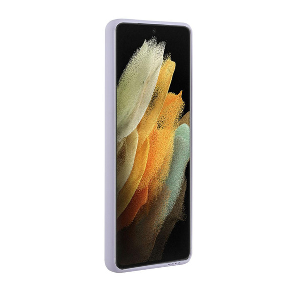For Samsung Galaxy S22 Ultra 5G Card Slot Design Shockproof TPU Phone Case(Purple)