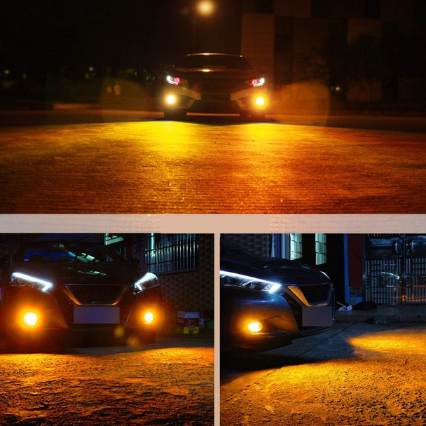 1 Pair H1 DC12V / 5W Car LED Fog Light with 42LEDs SMD-2016 Lamp Beads (Yellow Light)