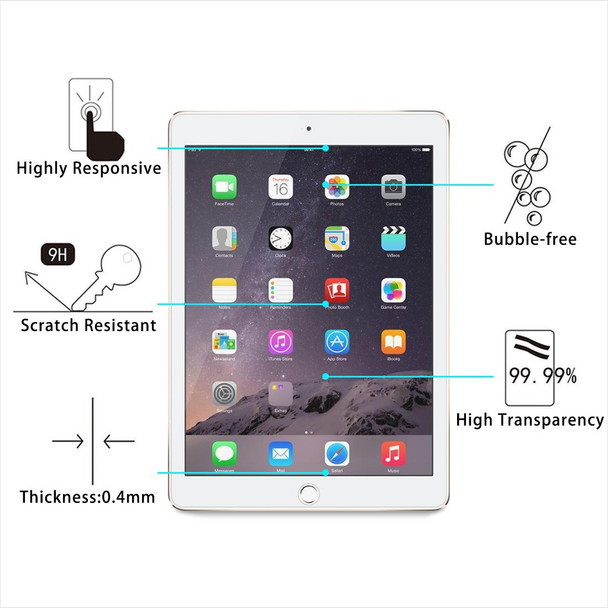 0.4mm 9H+ Surface Hardness 2.5D Explosion-proof Tempered Glass Film for for iPad Mini 4 & Mini 2019