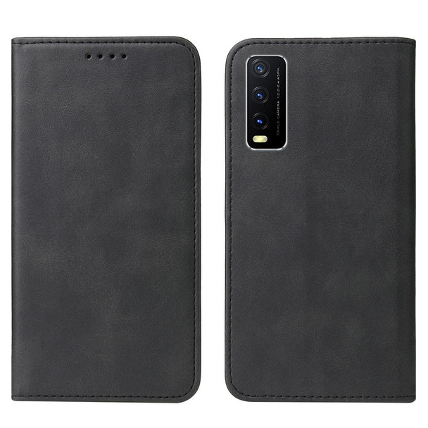 For vivo Y20s G / Y20s Magnetic Closure Leather Phone Case(Black)