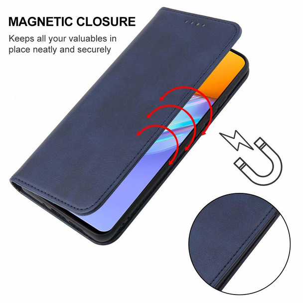 For vivo Y51a Magnetic Closure Leather Phone Case(Blue)