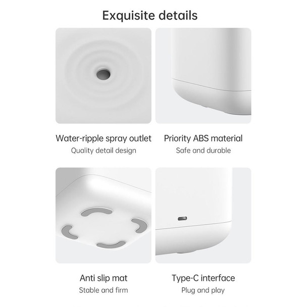 W08 Anti-Gravity Water Drop Humidifier Home Desktop Sprayer (White)