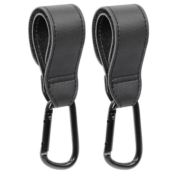 2 PCS Simple Multifunctional Electric Vehicle Bicycle Aluminum Alloy Climbing Buckle(Black)
