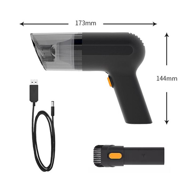 Car Portable Handheld Powerful Vacuum Cleaner Style: Wireless (Black)