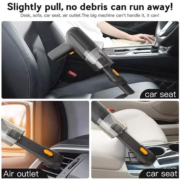 Car Portable Handheld Powerful Vacuum Cleaner Style: Wireless (Black)