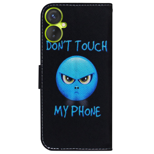 For Tecno Camon 19 Neo Coloured Drawing Horizontal Flip Leatherette Phone Case(Anger)