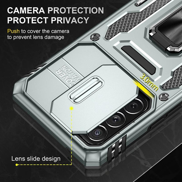 For Samsung Galaxy A53 5G Armor PC + TPU Camera Shield Phone Case(Grey)