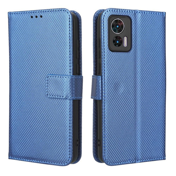 For Motorola Edge 30 Neo / Edge 30 Lite Diamond Texture Leatherette Phone Case(Blue)