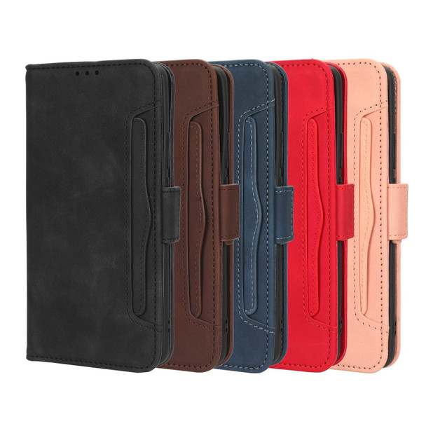 For OPPO  Reno8 Lite 5G Global/Reno8 Z/Reno7 Z Skin Feel Calf Texture Card Slots Leatherette Phone Case(Blue)