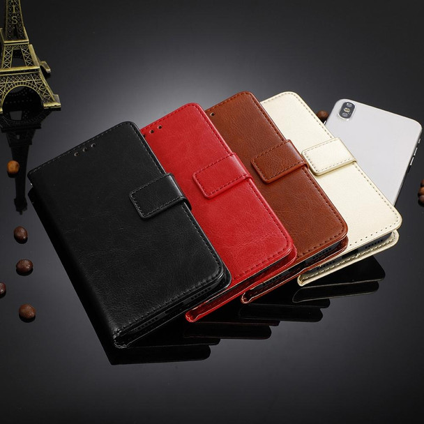 For Motorola Edge 2022 Retro Crazy Horse Texture Leatherette Phone Case(Black)