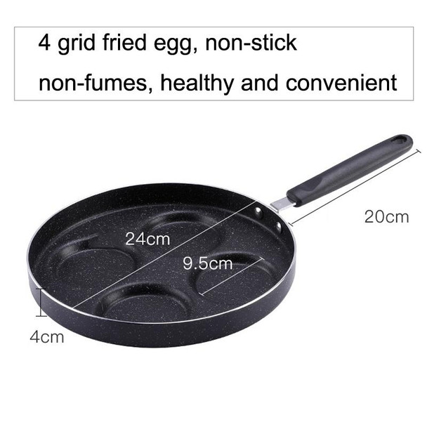 Maifan Stone Fried Egg Nonstick Pan Waffle Maker, Style: Open Fire, Diameter: 24cm (Green)