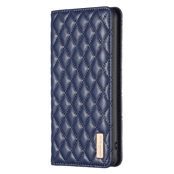 For Xiaomi 12 Pro Diamond Lattice Magnetic Leather Flip Phone Case(Blue)