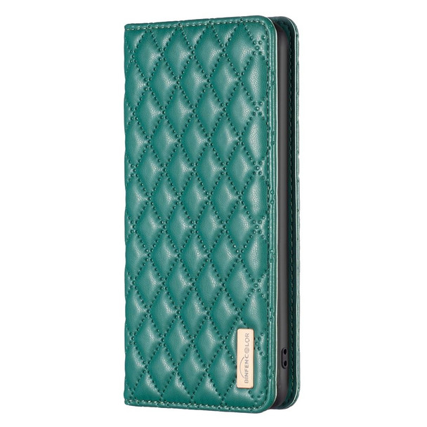 For Xiaomi 12T / 12T Pro / Redmi K50 Ultra Diamond Lattice Magnetic Leather Flip Phone Case(Green)