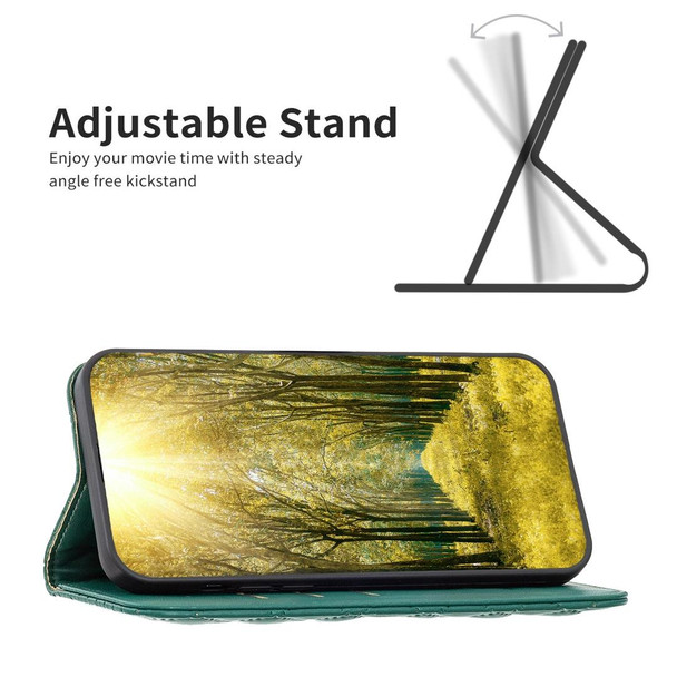 For Xiaomi Redmi Note 10 Pro / 10 Pro Max Diamond Lattice Magnetic Leather Flip Phone Case(Green)